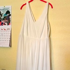 Torrid White Dress V neck size 14